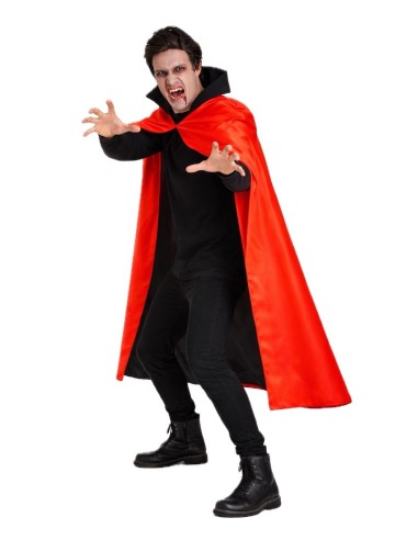 Manteau rouge et noir taille unique | Déguisements pour adultes Le Roi du Carnaval